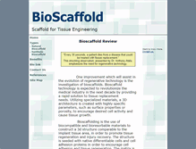 Tablet Screenshot of bioscaffold.com